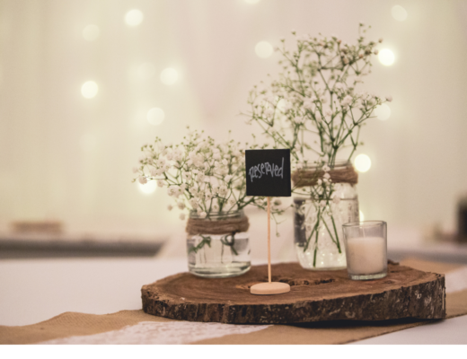 Rustic centerpiece