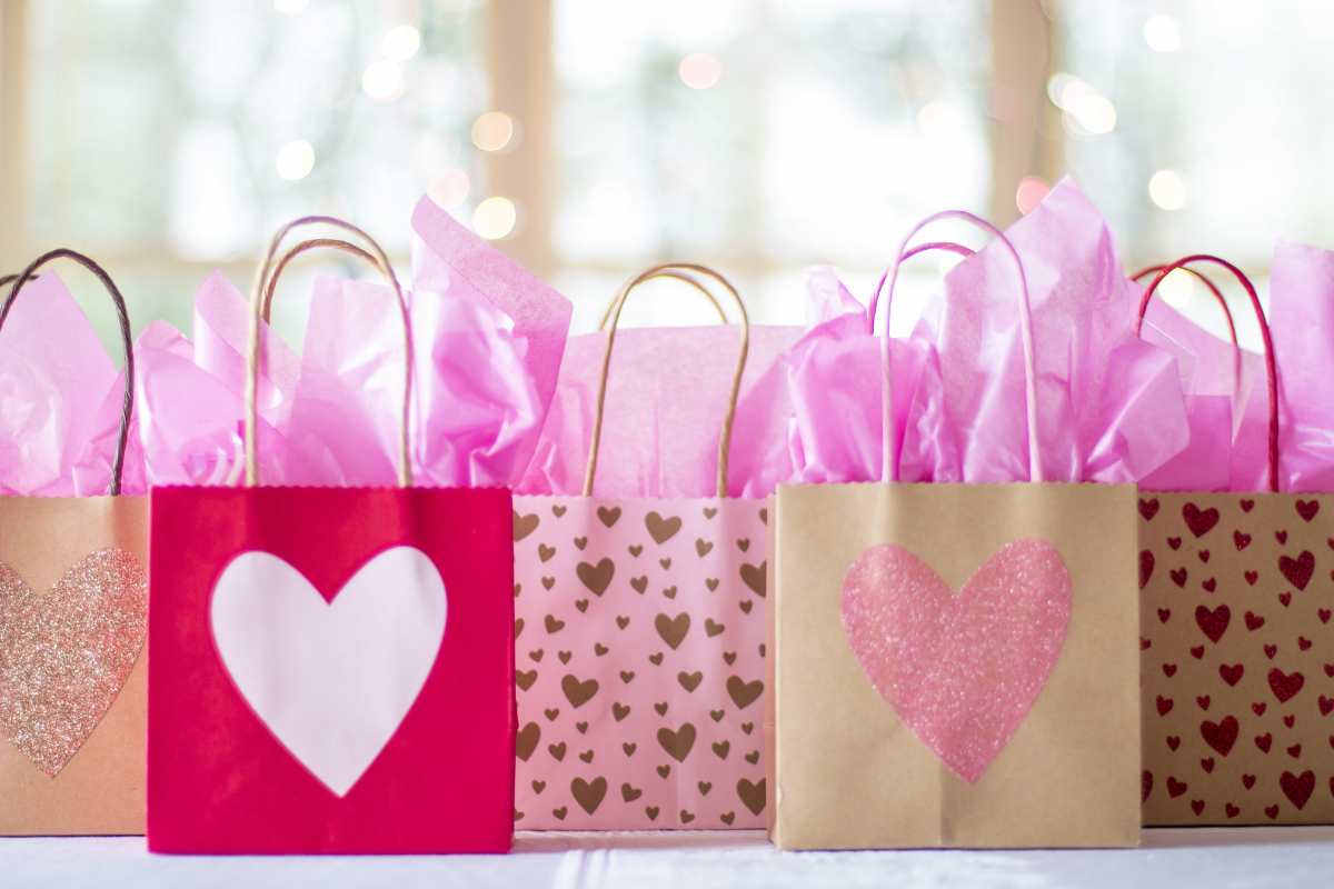 Valentine gift bags