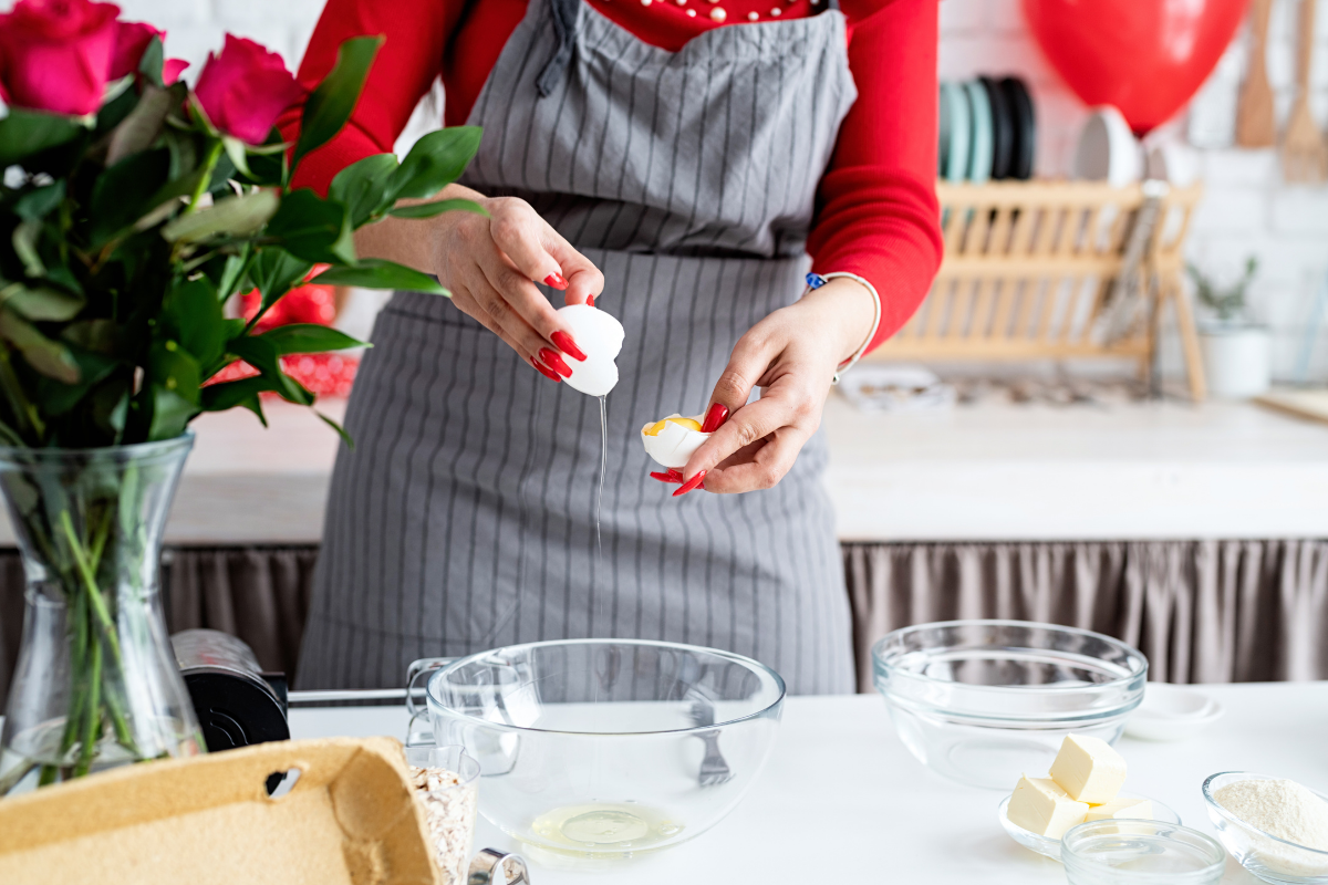 Woman baking